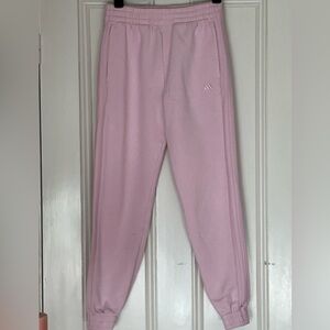 Adidas pink sweatpants joggers size large girls